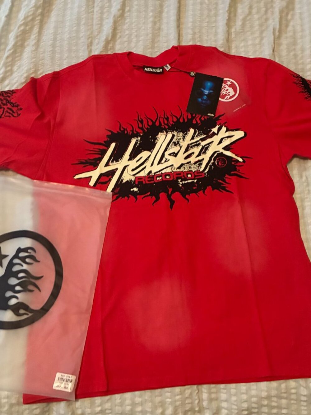 HELLSTAR RECORDS Red Graphic T-Shirt – Brand New With Tags